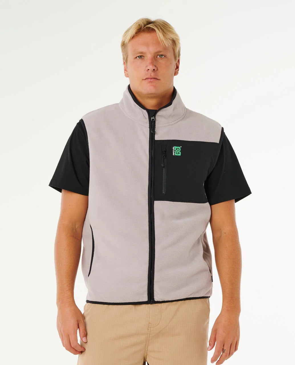 Rip Curl The Search Polar Fleece Vest - Stone