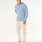 Rip Curl Pacific Rinse Tex Hood Fleece - Faded Denim