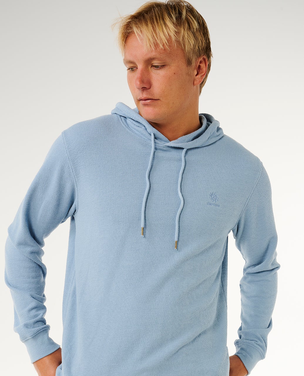 Rip Curl Pacific Rinse Tex Hood Fleece - Faded Denim