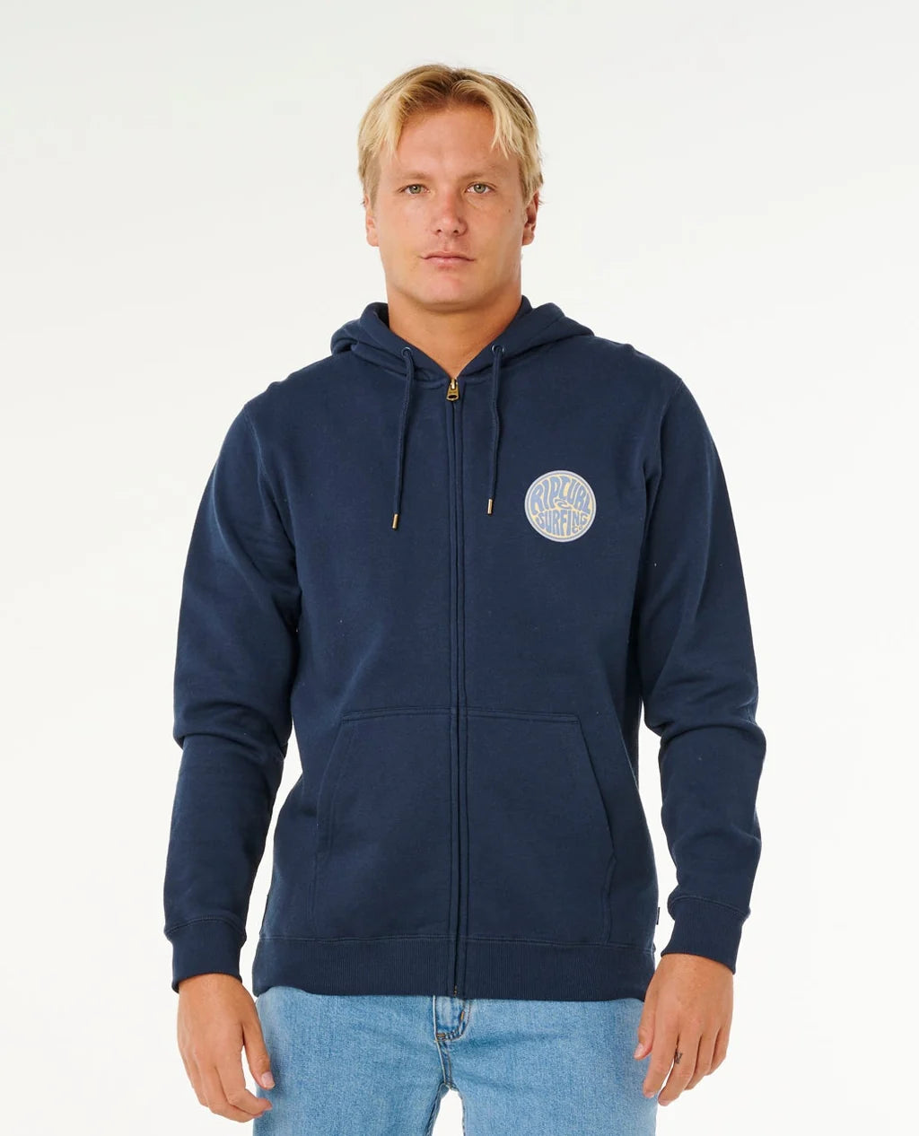 Rip Curl Zip Through Hoodie - Dark Navy