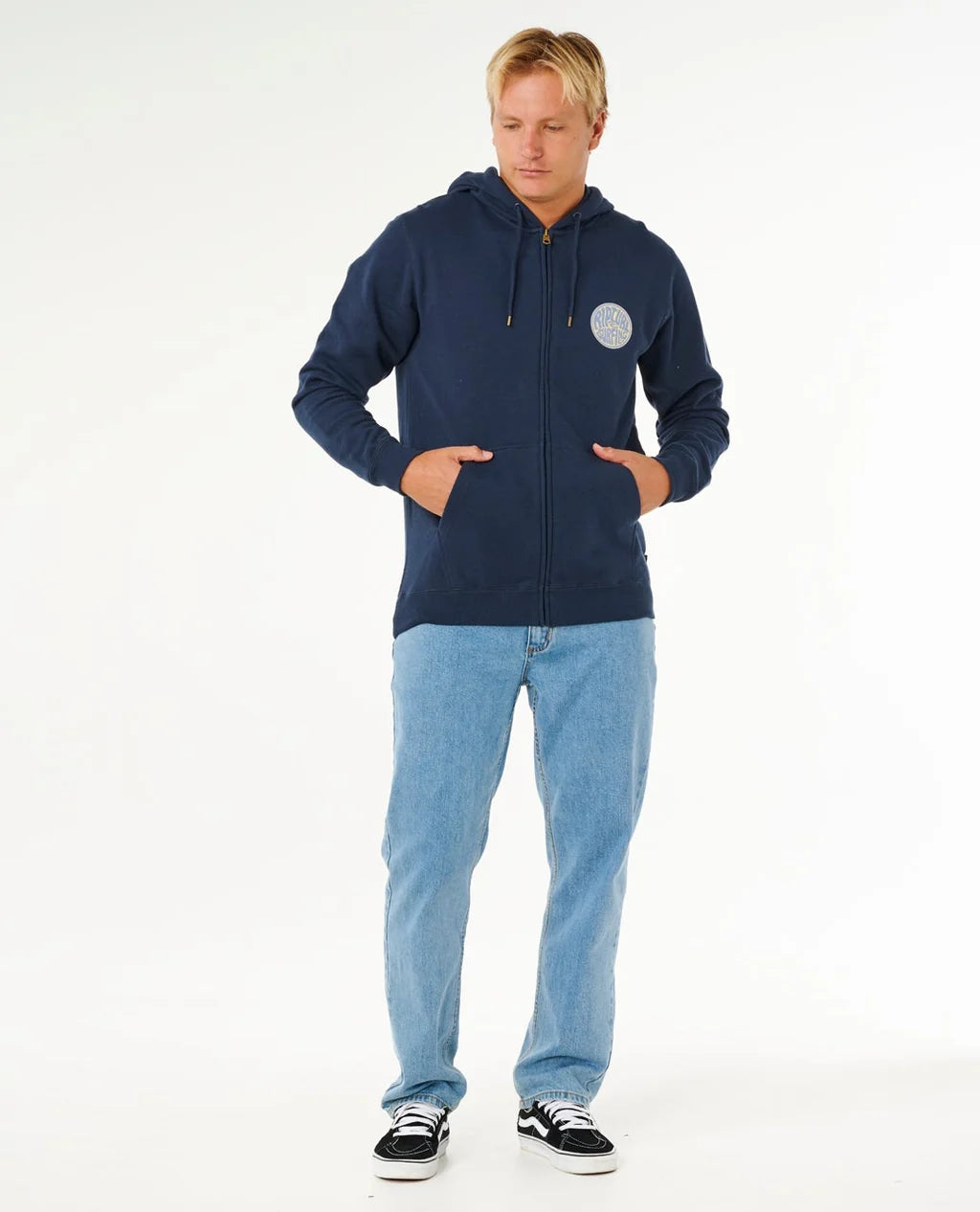 Rip Curl Zip Through Hoodie - Dark Navy