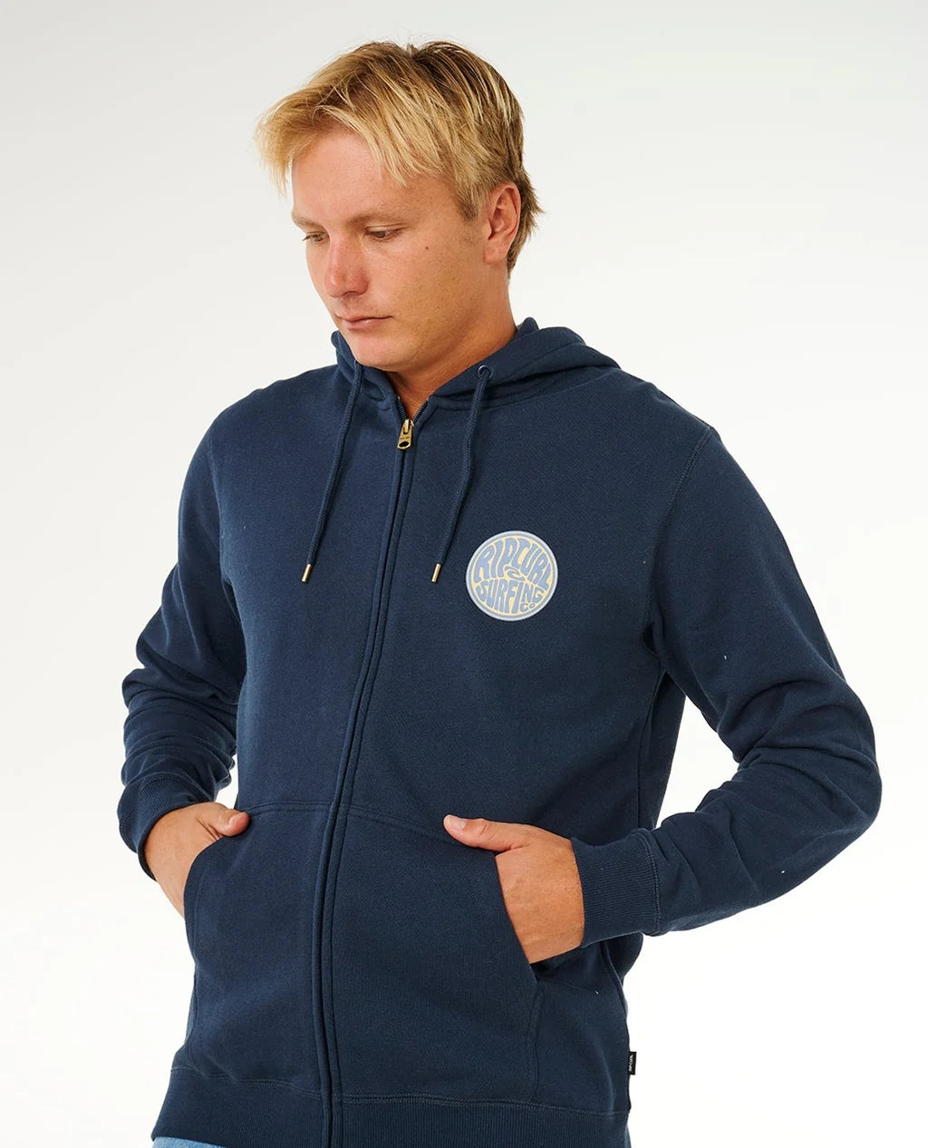 Rip Curl Zip Through Hoodie - Dark Navy