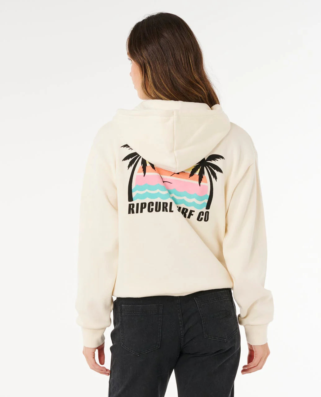 Rip Curl Aloha Zip Thru Fleece - Bone