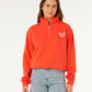 Rip Curl Heart Half Zip Sweatshirt - Red
