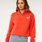 Rip Curl Heart Half Zip Sweatshirt - Red