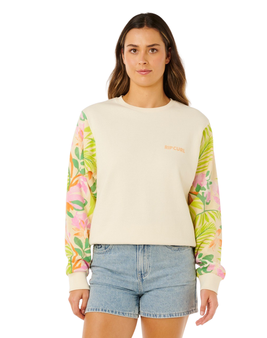 Rip Curl Molokaï Crew Fleece - Off White