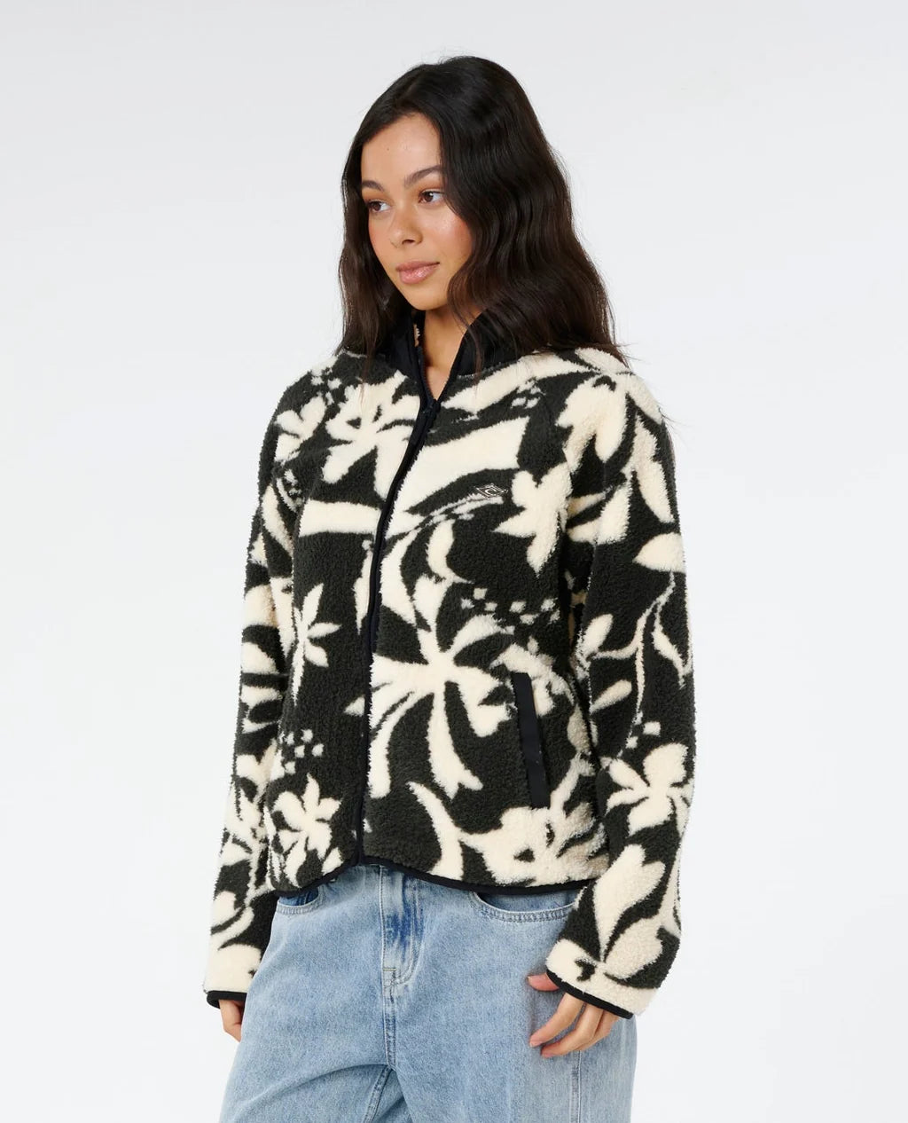 Rip Curl Catalina Island Zip Through Polar Fleece - Black