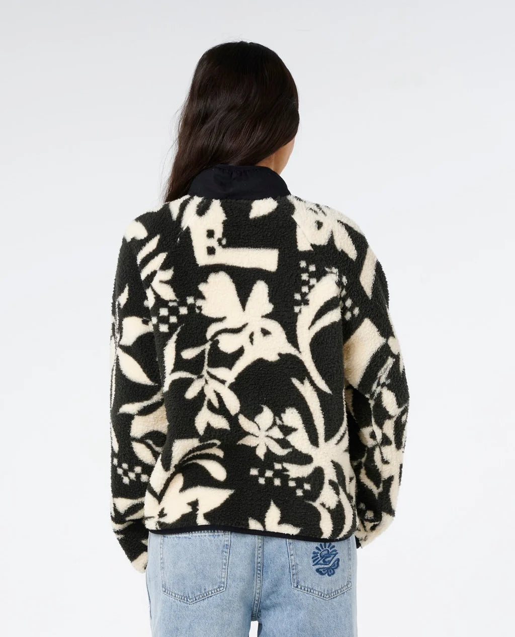 Rip Curl Catalina Island Zip Through Polar Fleece - Black