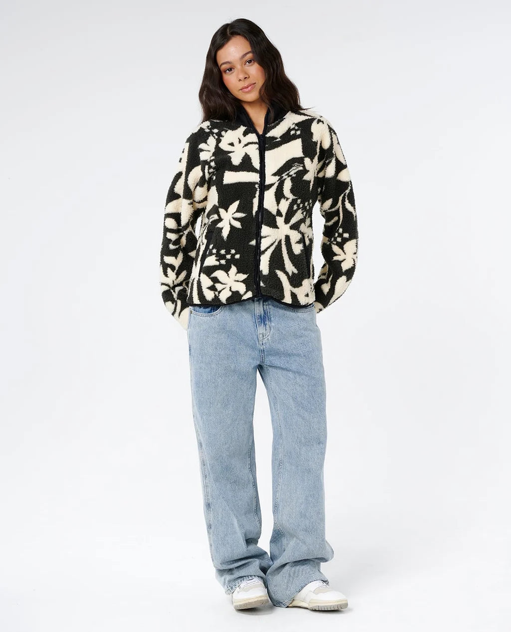 Rip Curl Catalina Island Zip Through Polar Fleece - Black