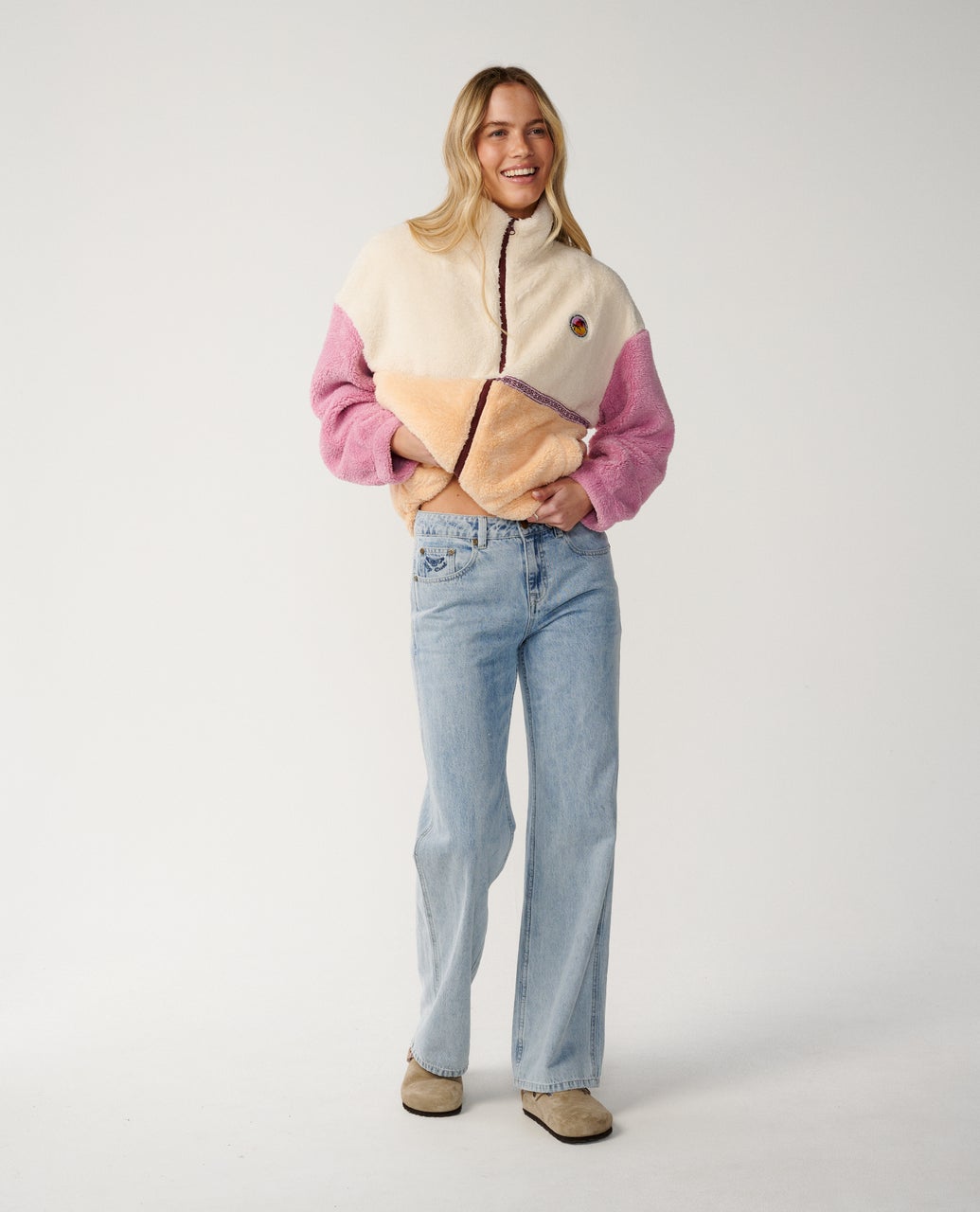 Rip Curl Surf Revival Heritage Zip Through Polar Fleece - Shell