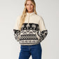 Rip Curl Bossa Nova Quarter Zip Polar Fleece - Black/White