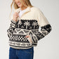 Rip Curl Bossa Nova Quarter Zip Polar Fleece - Black/White