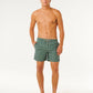 Rip Curl Offset Washed Volley Board Shorts - Moss