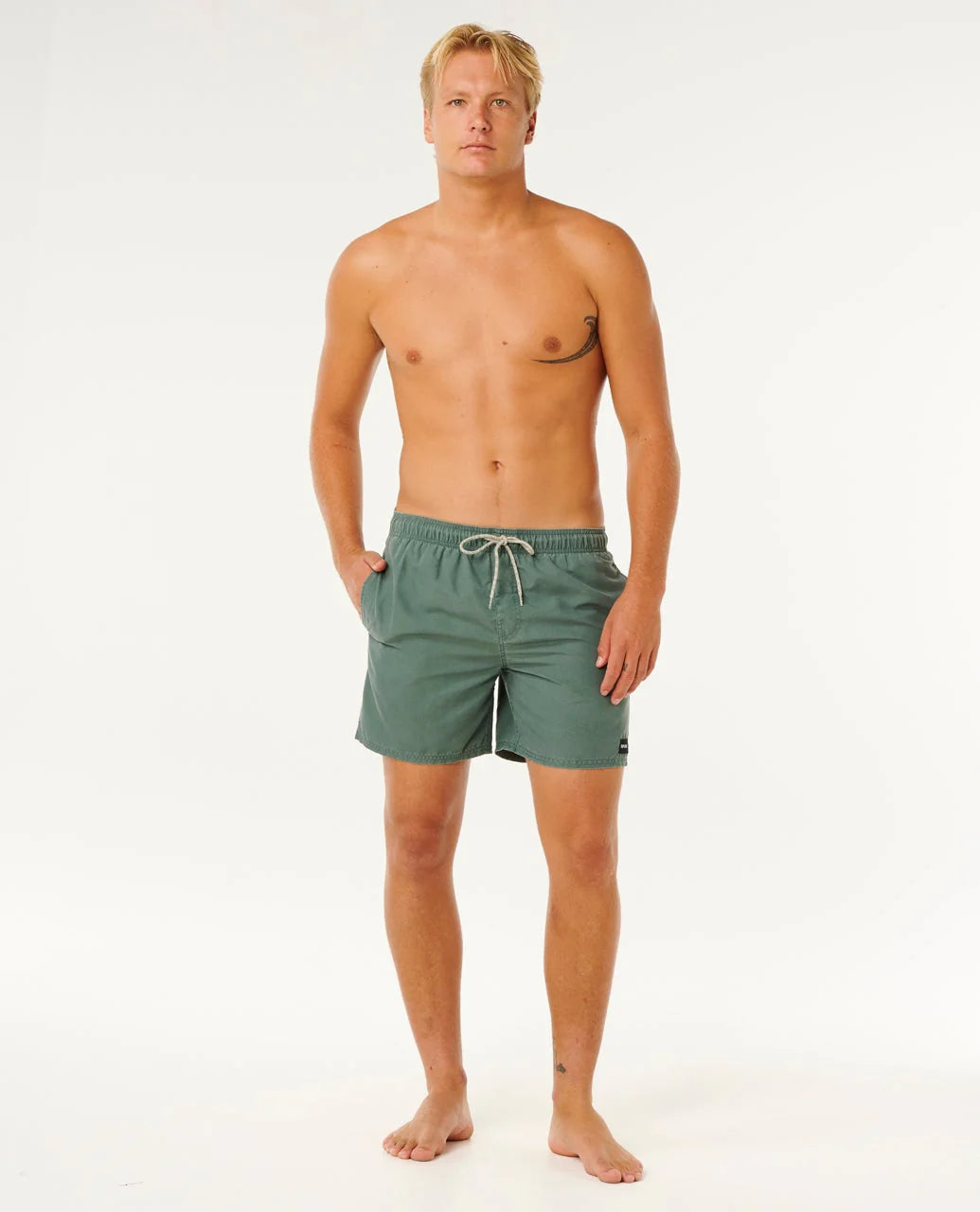 Rip Curl Offset Washed Volley Board Shorts - Moss
