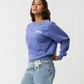 Rip Curl Surf Puff Raglan Relaxed Crew - Bright Lilac