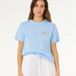 Rip Curl Poolside Relaxed Tee - Light Blue