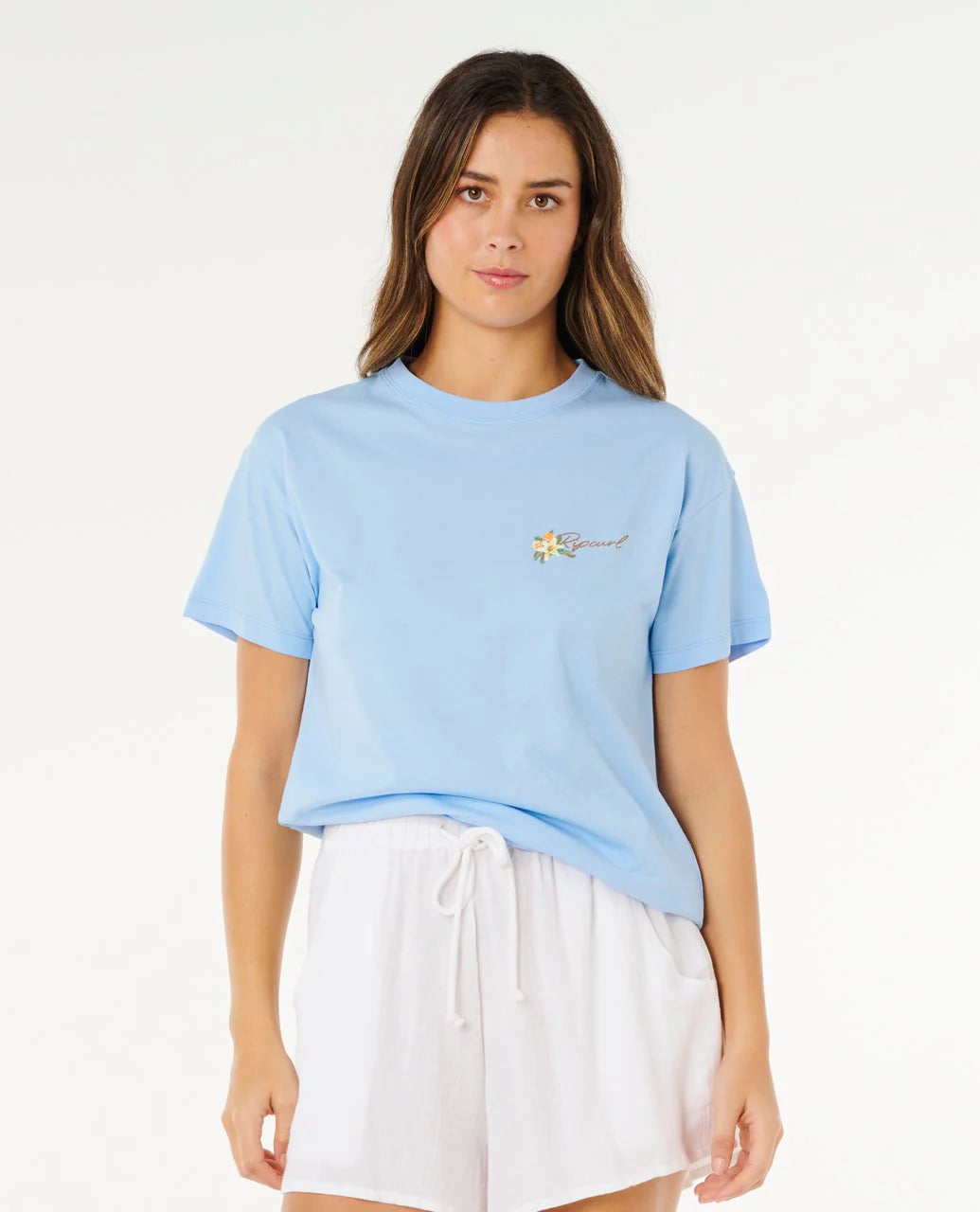 Rip Curl Poolside Relaxed Tee - Light Blue