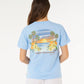 Rip Curl Poolside Relaxed Tee - Light Blue