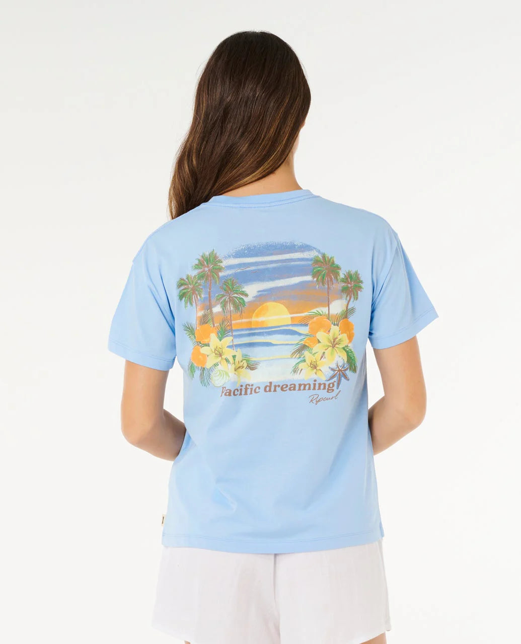 Rip Curl Poolside Relaxed Tee - Light Blue