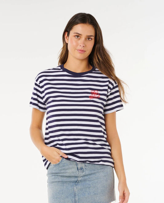 Rip Curl Pacific Relaxed Tee - Dark Navy