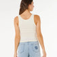 Rip Curl Ocean Break Rib Tank - Bone