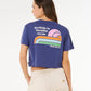 Rip Curl Surf Side Cropped Tee - Navy