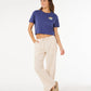 Rip Curl Surf Side Cropped Tee - Navy