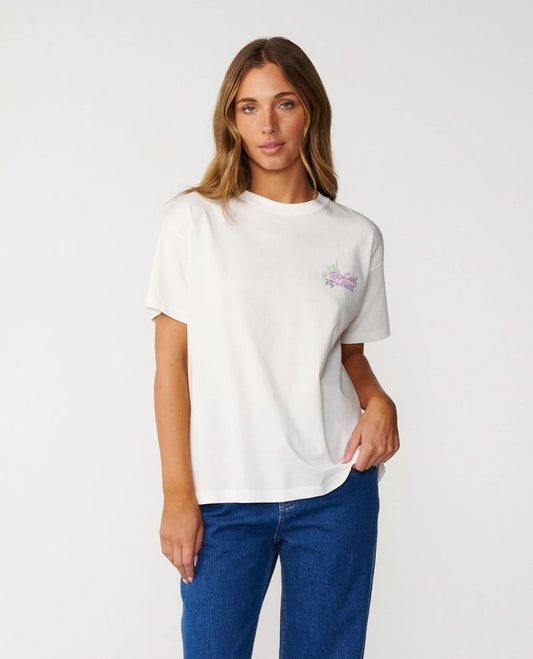 Rip Curl Saloon Relaxed Tee - Bone