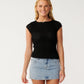 Rip Curl Bossa Nova Textured Short Sleeve Tee - Black