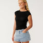 Rip Curl Bossa Nova Textured Short Sleeve Tee - Black