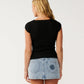 Rip Curl Bossa Nova Textured Short Sleeve Tee - Black