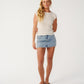 Rip Curl Bossa Nova Textured Shirt Sleeve Tee - Bone
