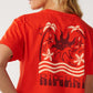 Rip Curl Swell Crop Tee - Red