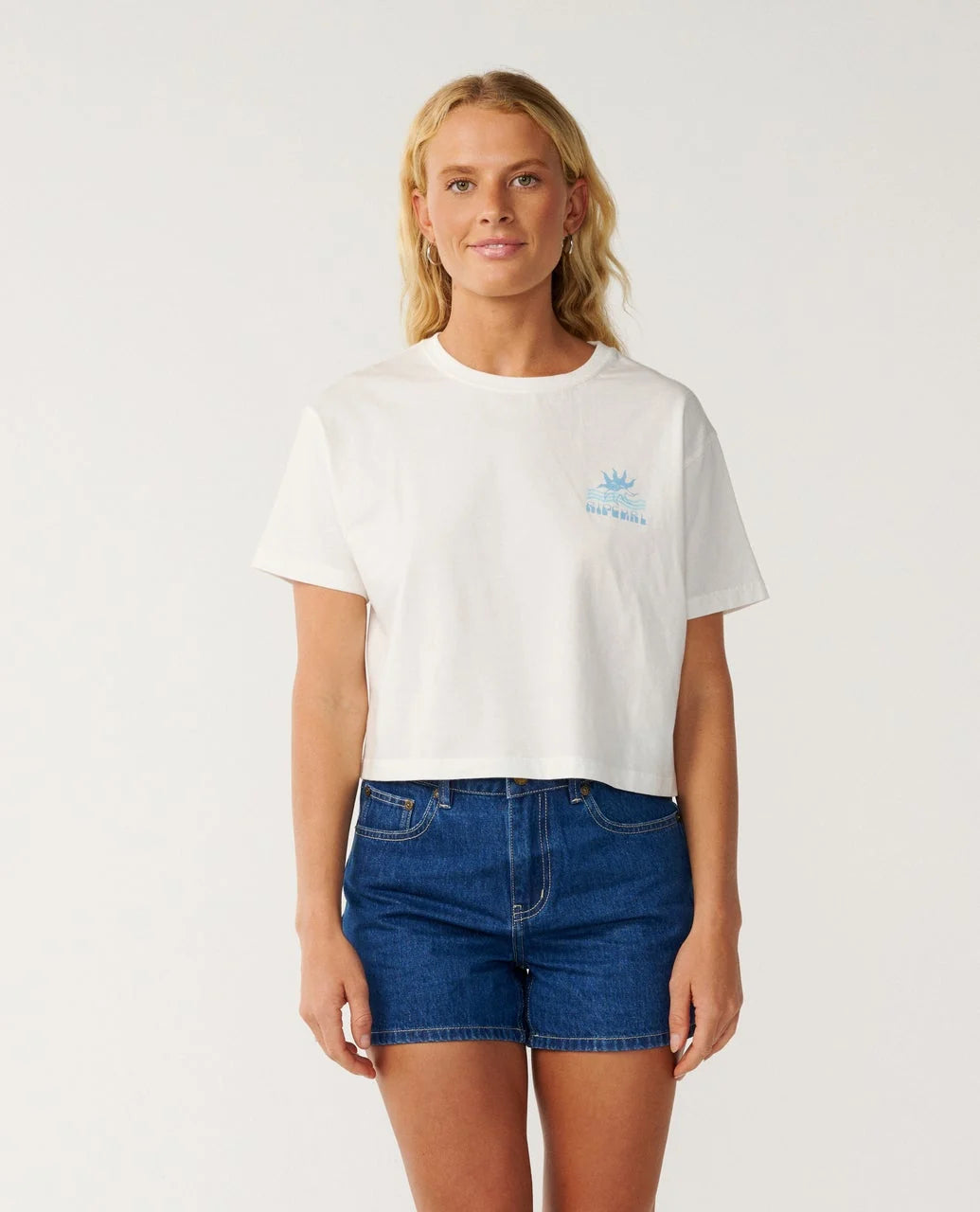 Rip Curl Swell Crop Tee - Bone