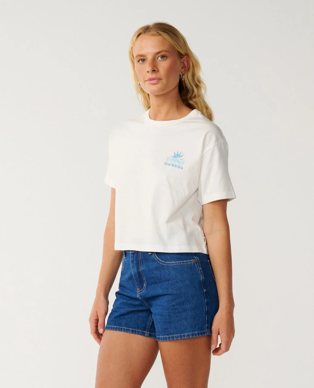 Rip Curl Swell Crop Tee - Bone