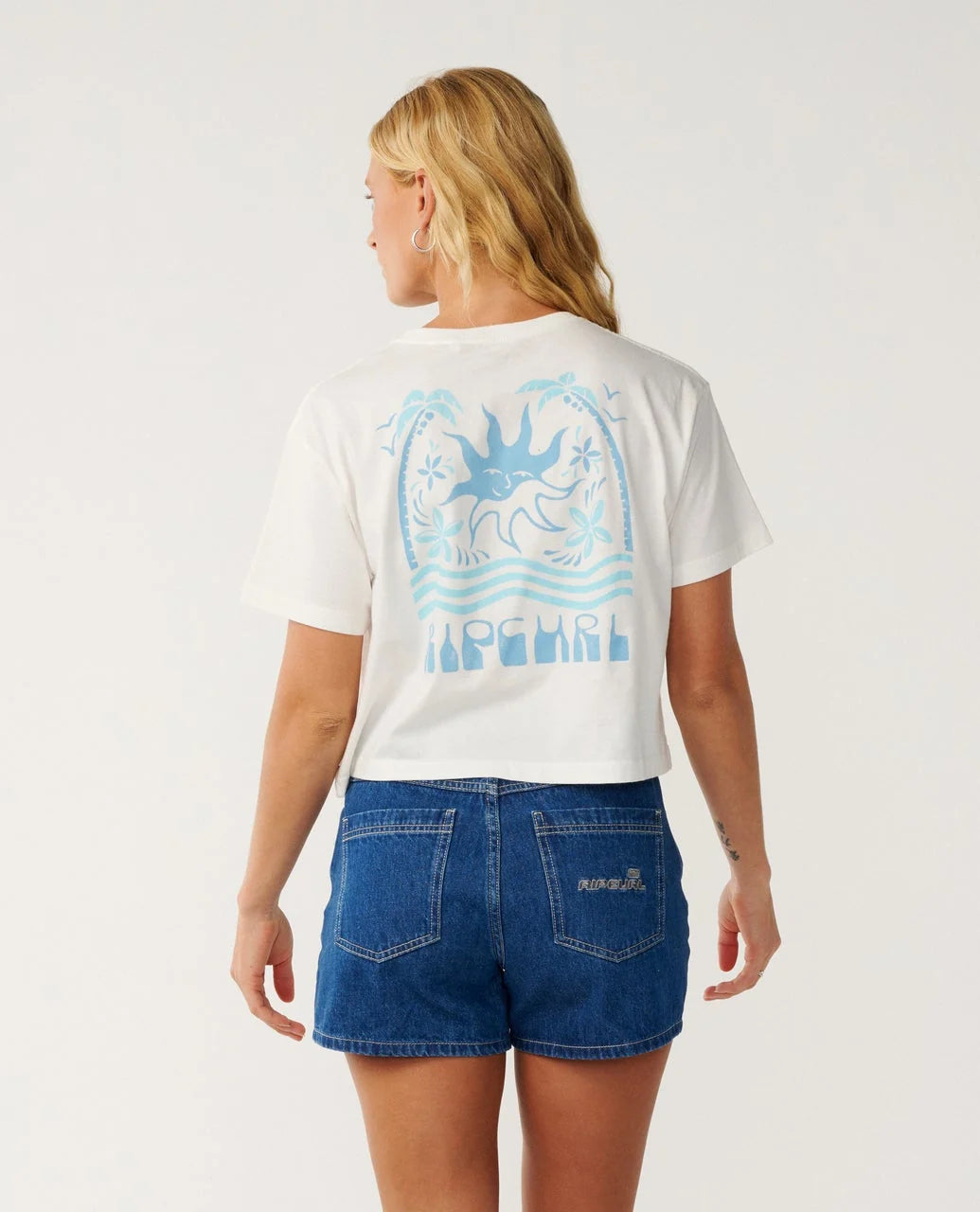 Rip Curl Swell Crop Tee - Bone