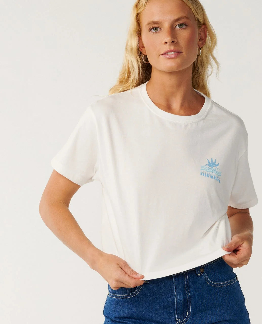 Rip Curl Swell Crop Tee - Bone