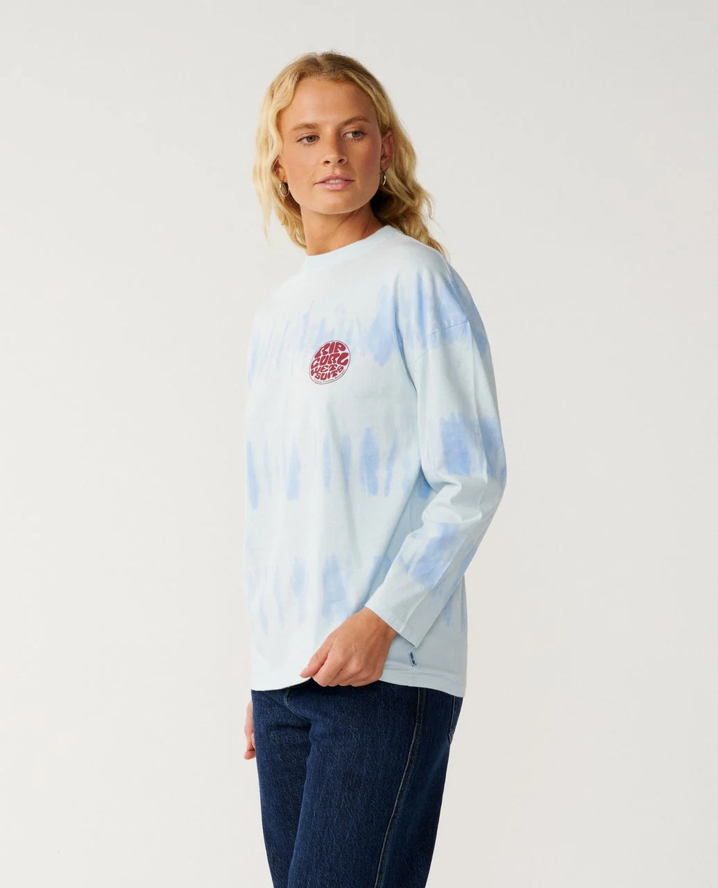 Rip Curl Stephanie Gilmore Tie Dye Long Sleeve Tee - Sky Blue