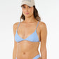 Rip Curl Premium Surf Banded Fix Triangle Bikini - Light Blue