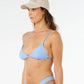 Rip Curl Premium Surf Banded Fix Triangle Bikini - Light Blue