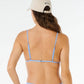 Rip Curl Premium Surf Banded Fix Triangle Bikini - Light Blue
