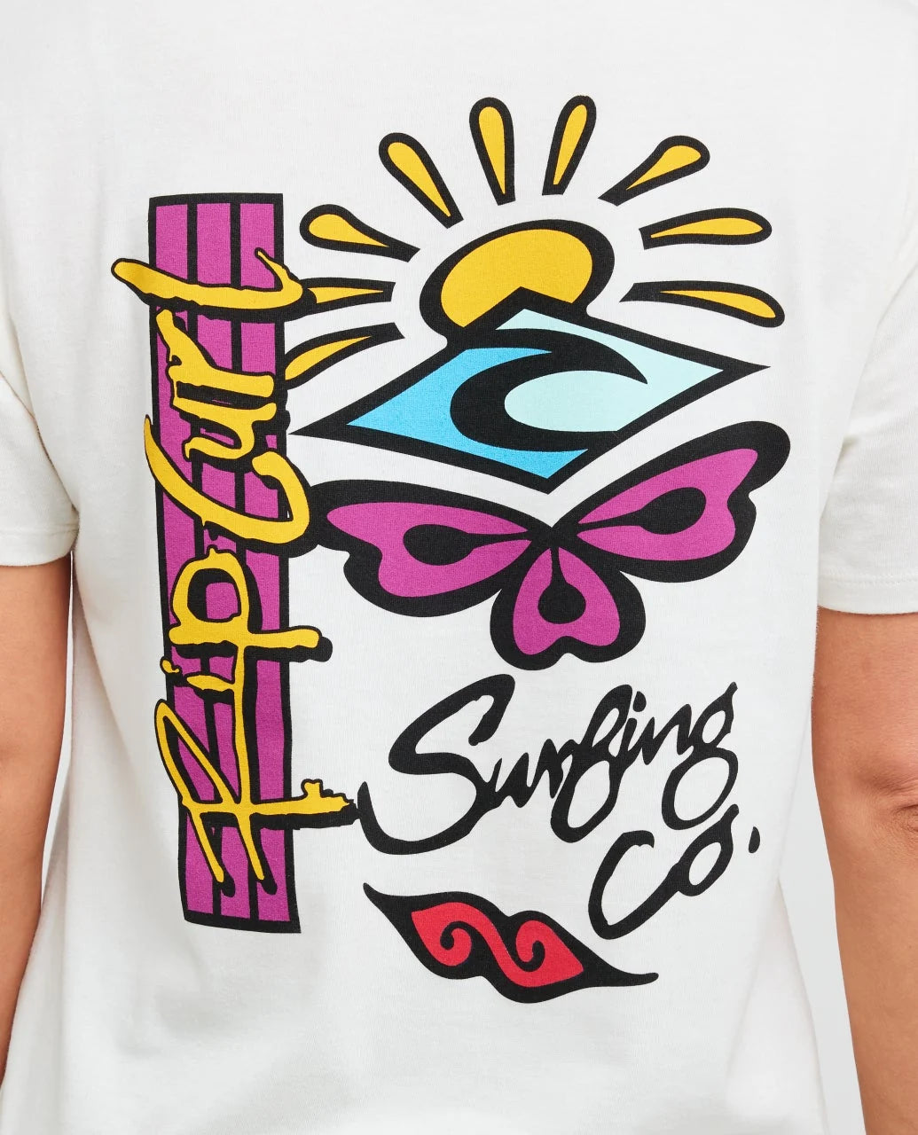 Rip Curl Archive Butterfly Tee - Bone
