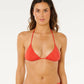 Rip Curl Oasis Sliding Triangle Bikini Top - Red