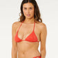 Rip Curl Oasis Sliding Triangle Bikini Top - Red