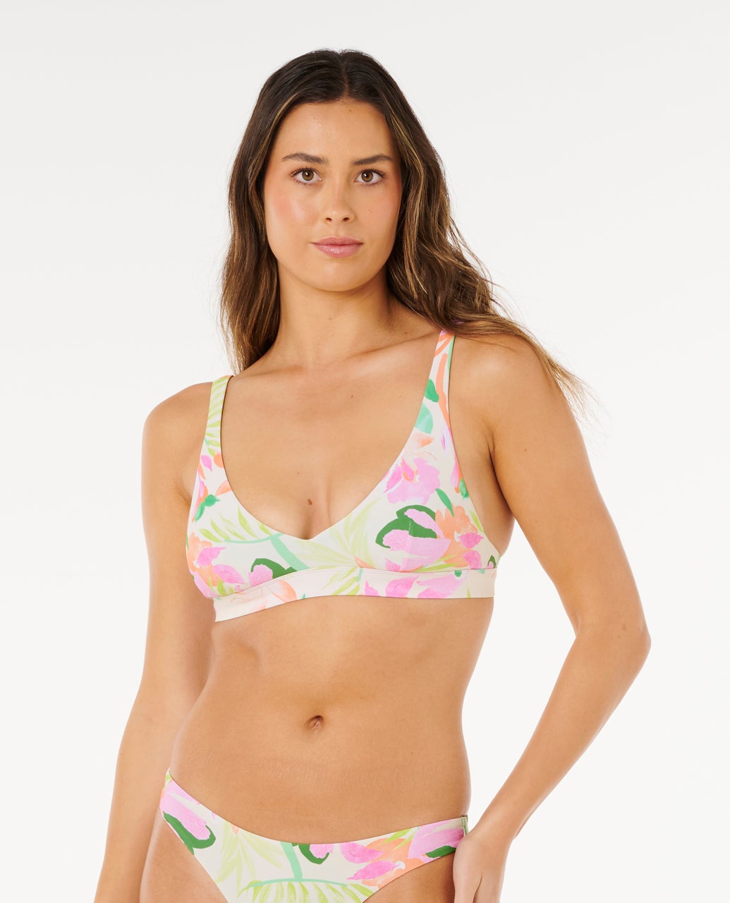 Rip Curl Molokai Halter Bikini Top - Off White