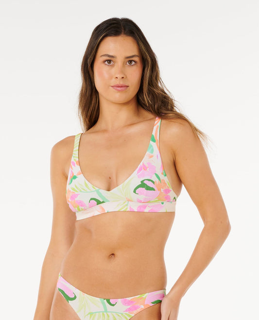 Rip Curl Molokai Halter Bikini Top - Off White