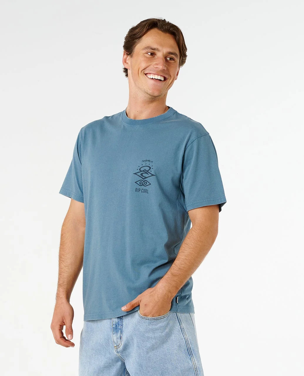 Rip Curl Search Icon Tee - Bluefin