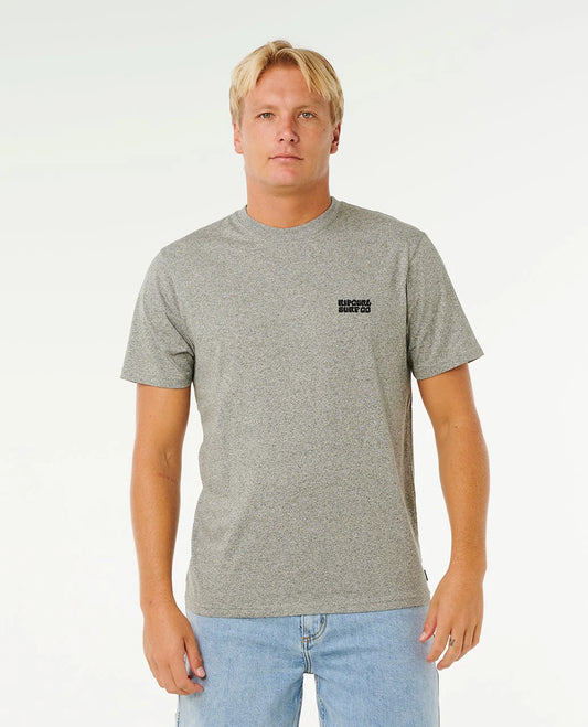 Rip Curl Easy Embroidered Tee - Grey Marle