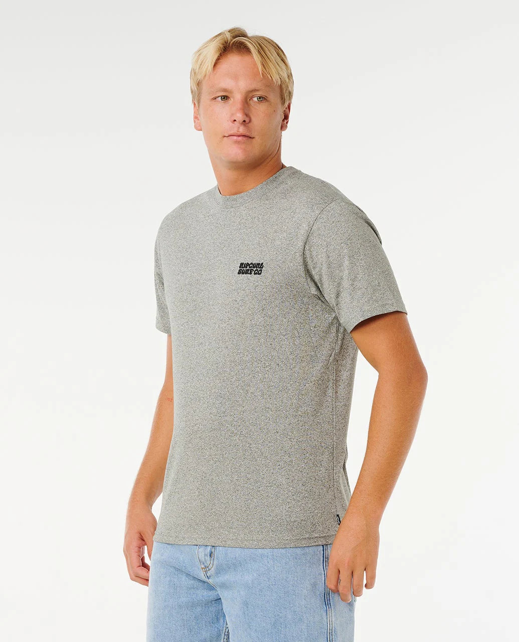 Rip Curl Easy Embroidered Tee - Grey Marle