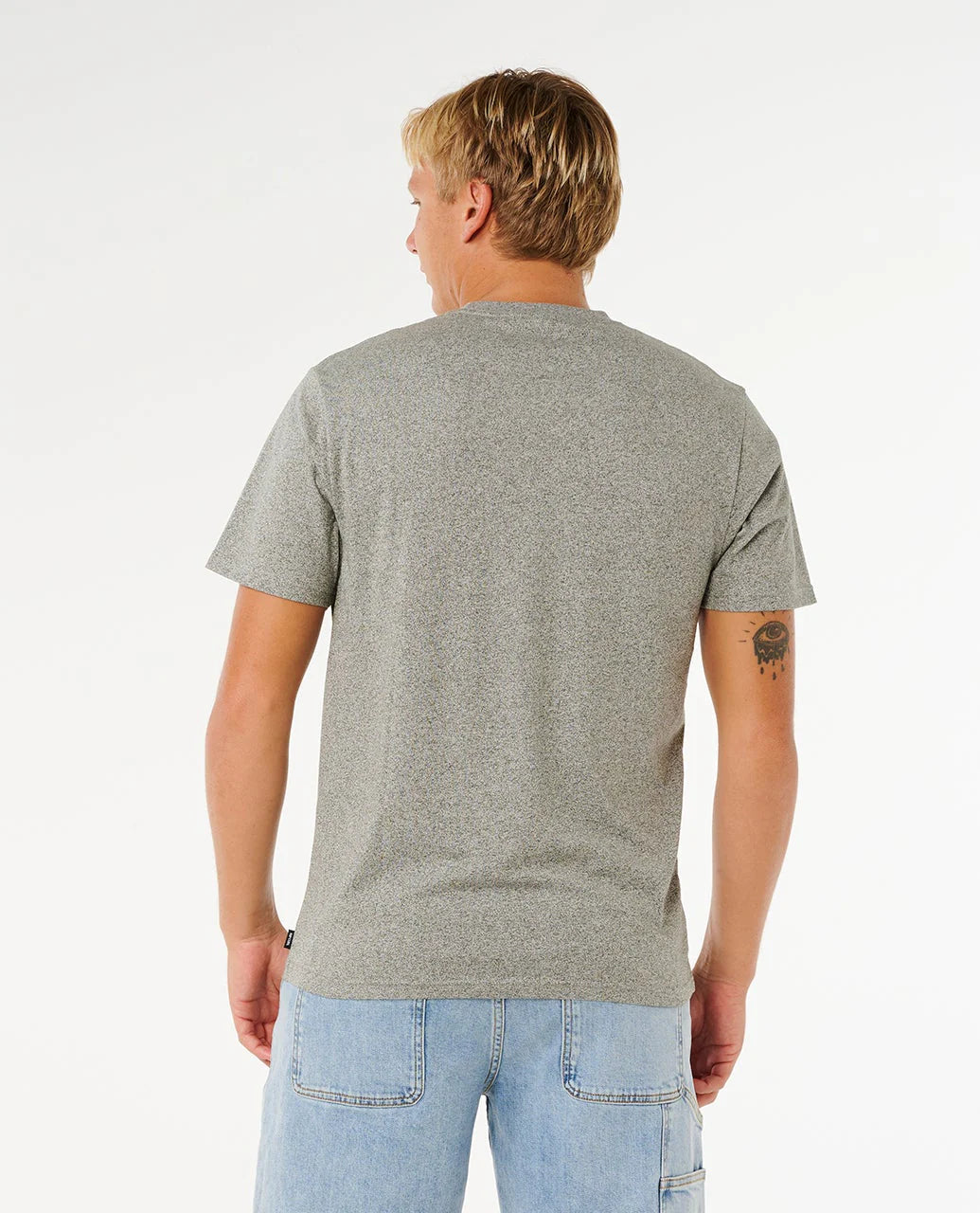 Rip Curl Easy Embroidered Tee - Grey Marle
